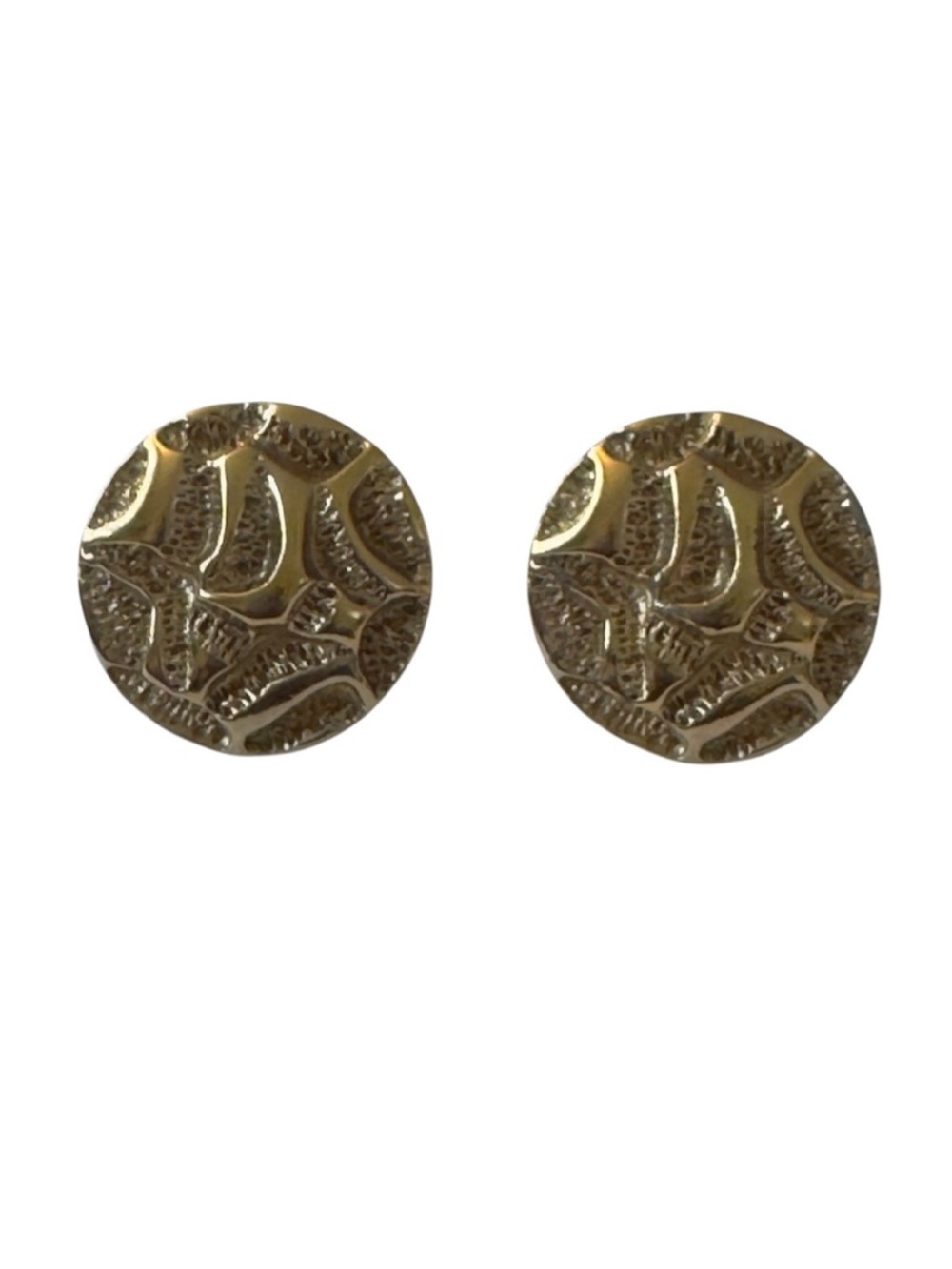 Vintage Avon Elegant Gold Textured Clip Earrings